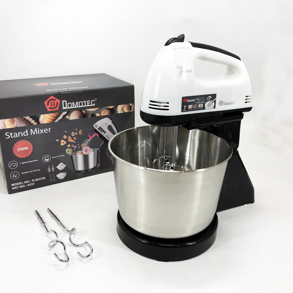 Миксер бытовой кухонный Domotec, Миксер для теста на ватрушки ручной 7 скоростей SW-17 Львов - изображение 3