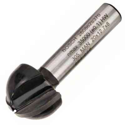 Фреза Bosch Professional галтельная, Std, S8, R10, D20, L12.4 (2.608.628.370) Винница