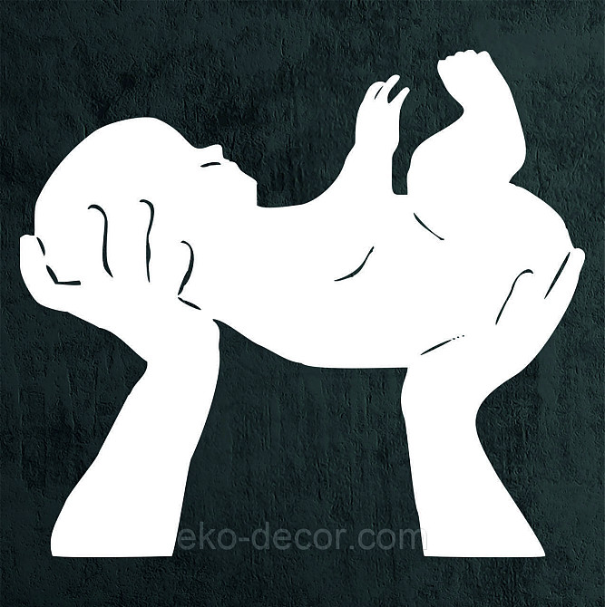 Декоративное настенное Панно «Дитя», Декор на стену 70*62 см, Белый Киев - изображение 7