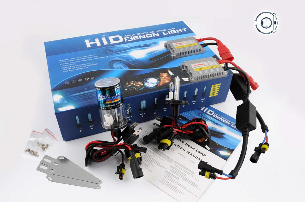 Ксенон (авто) H4 AC 8000K 35W (галоген) slim (арт:X-46) Мукачево - фото 1