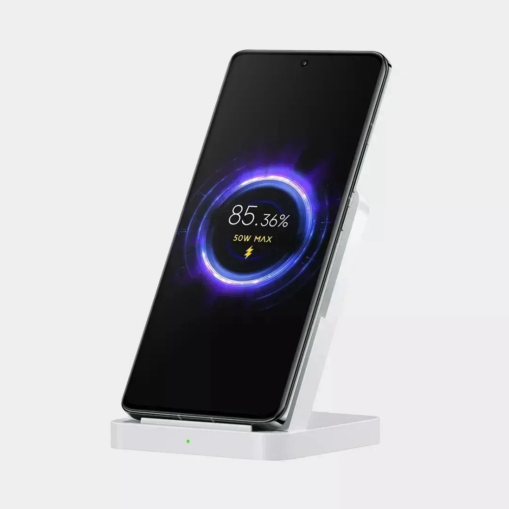 Беспроводная зарядка Xiaomi 50W Pro MDY-14-EN, вертикальная подставка с охлаждением (белая) Николаев - изображение 2