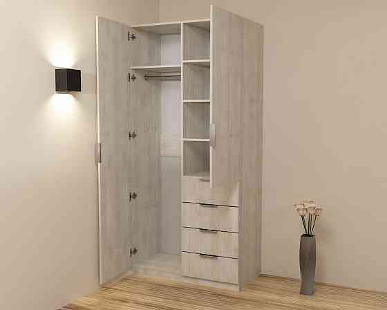 Шкаф Кристалл 1, Дуб Шамоні Світлий, 1000х520х2100 Львов