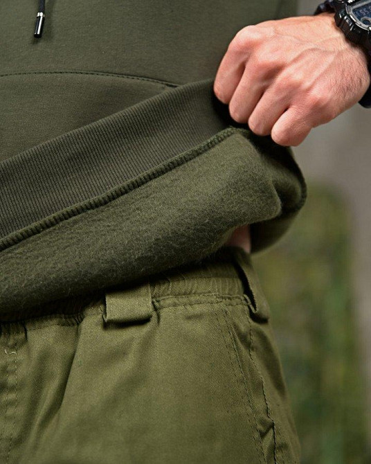 Милитари худи на флисе GENESIS Girl oliva ПП8139 Одесса - изображение 7