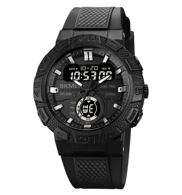 Чоловічий спортивний годинник Skmei 1881 (Чорний з чорним) Київ - фото 1