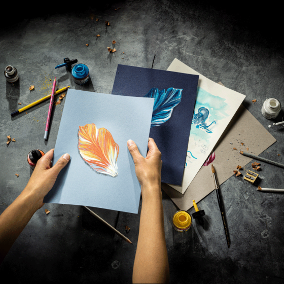Склейка для пастели Talens 180г/м2 50л. Холодные цвета Royal Talens Киев