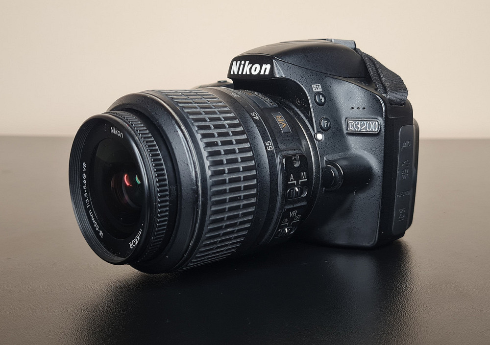 Дзеркальний фотоапарат Nikon D3200 + kit об'єктив 18-55 + сумка + SD 64GB + зарядка Клевань - фото 1