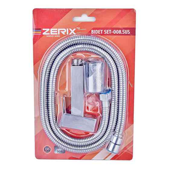 Набір для гігієнічного душа Zerix Bidet SET-008.SUS з нержавної сталі ZX4975 Харків