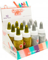 Клей з блиском XD12050-GS 50g золото і срібло 12шт. в дисплеї, шт Киев - изображение 1