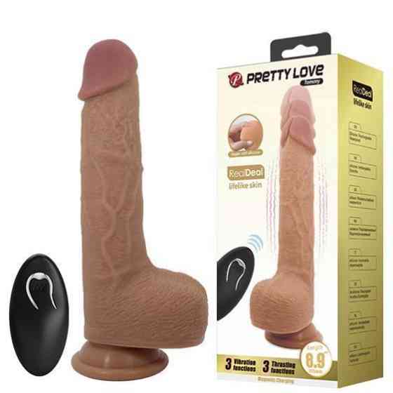 Реалістичний вібратор - Pretty Love Tommy Vibrator Flesh Sex Aura Київ