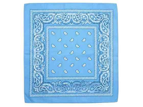 Бандана голубой классическая арт.1-2 р.55*55 ТМ SHAPKI Киев