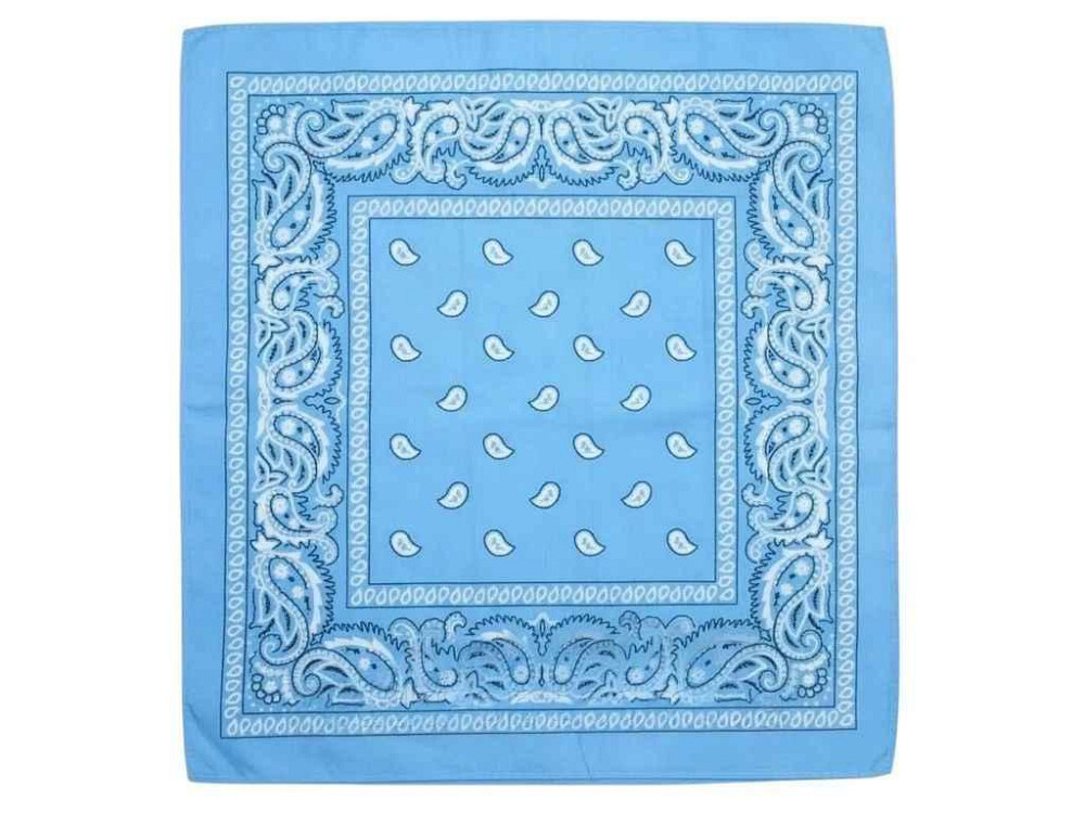 Бандана голубой классическая арт.1-2 р.55*55 ТМ SHAPKI Киев - изображение 1