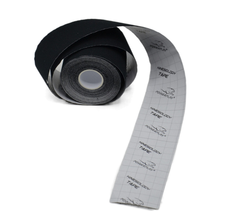 Кінезіологічний тейп PowerPlay 4315 Чорний 5cм*5м Луцк - изображение 5