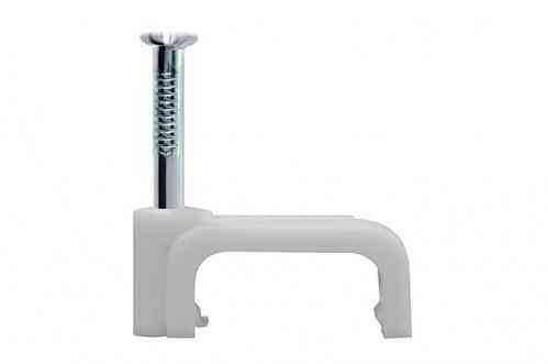 Кабельна кліпса плоска 10*7 мм (100 шт) Харків