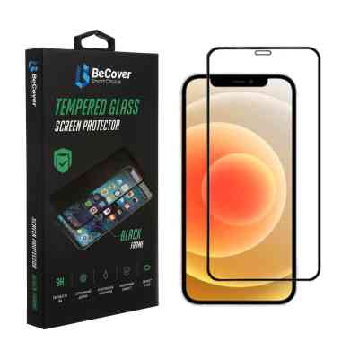 Стекло защитное BeCover Apple iPhone 14 Black (707970) Винница