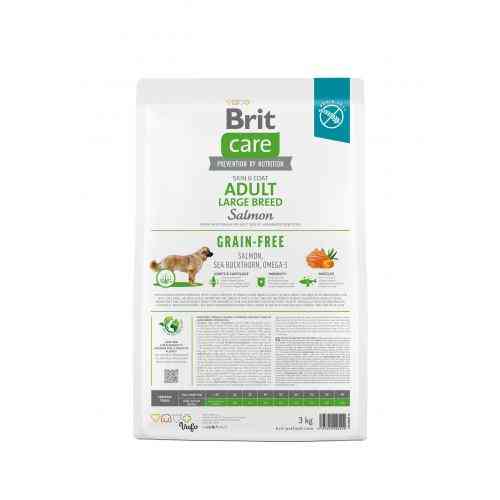 Корм сухой Brit Care Dog Grain-free Adult Large Breed для взрослых собак больших беззерновых пород с лососем 3 кг Киев
