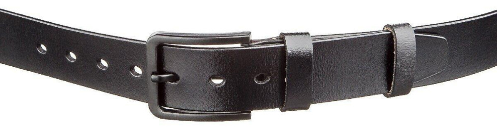Мужской кожаный ремень classic Vintage 20222 Черный Киев - изображение 2