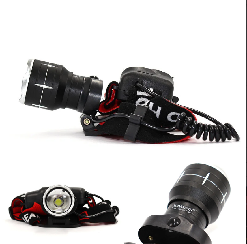 Налобний світлодіодний ліхтар BL-T09B-P90 з оптичним ZOOM, 3 режимами роботи та 2 акумуляторами великої ємності Одеса - фото 14