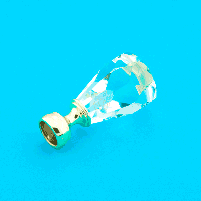 Наконечник для металевого карниза "КРИСТАЛ ЛУЧЕТА" (колір золото, діметр 16 мм) Бровари - фото 1