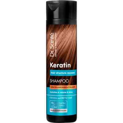 Шампунь Dr. Sante Keratin Shampoo Для тусклых и ломких волос 400 мл (4823015944031) Винница