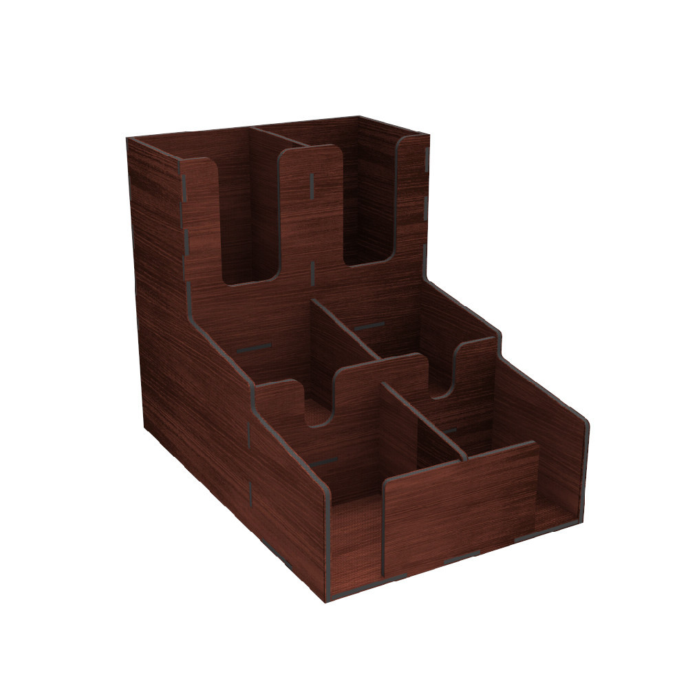 Барный органайзер EKOSTAR красно-коричневый 215х320х250 Киев - изображение 2