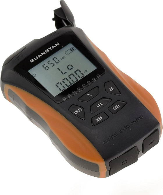 Тестер оптоволокна KALEA-INFORMATIQUE VFL + Power Meter FC/SC RJ45 LCD підсвітка перезаряджувальний 6 хвиль InGaAs 1100mAh Київ - фото 3