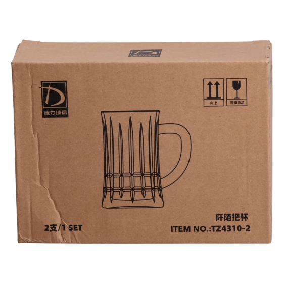 Yiwu Набір пивних келихів 2 шт 530 мл зі скла HP-19-144 Київ