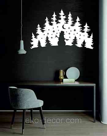 Декоративное настенное Панно «Новый год», Декор на стену 70*44 см, Белый Киев