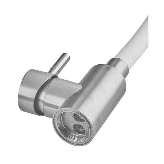 Смеситель для кухни MIXXUS SUS-011-T REFL.WHITE с силиконовым изливом из нерж. стали SUS304, излив белый (MI8228) Киев