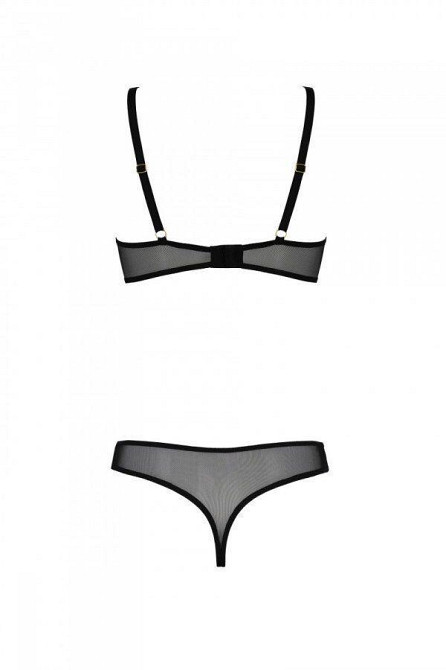 Еротичне боді Passion MARINA BODY, L/XL, black, з відкритими чашками Sex Aura Київ - фото 4