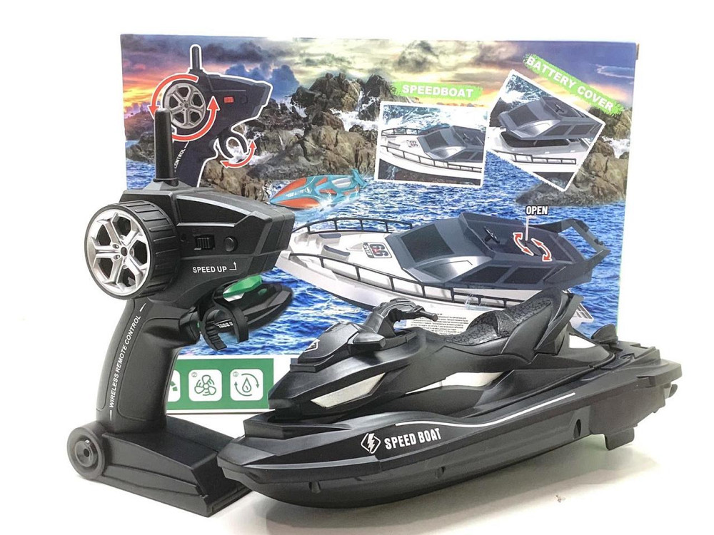 Катер на радіокеруванні 27см Чорний (jh-kt4) Чернігів - фото 1