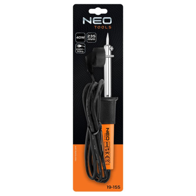 Паяльник електричний Neo Tools 40Вт 450°C нікельована мідь (19-155) Вінниця - фото 4