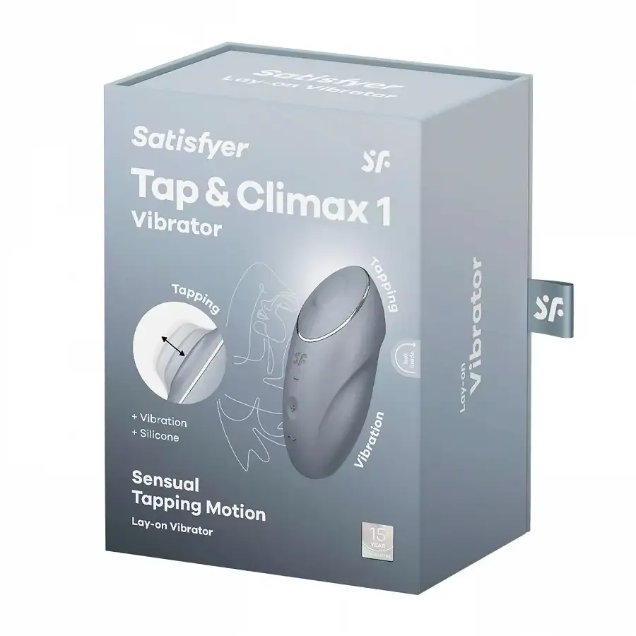 Вібратор Satisfyer Tap & Climax 1 Bluegrey Львів - фото 8