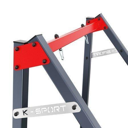 Каркас для качели K-SPORT КSОZ016, 164 х 140 х 206 см - красно-серый Киев - изображение 2