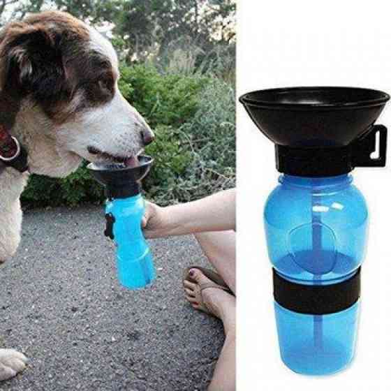 Поилка для собак дорожная переносная Aqua Dog 537 мл портативная бутылка для крупных и мелких собак FS-97 JM-40 Львов