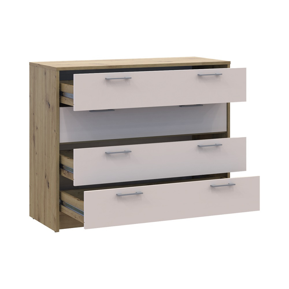 Комод Doros Ронди Дуб Артизан/Кашемир 4 ящика 100х40х82 DRS-011782 (41516187) Днепр - изображение 5