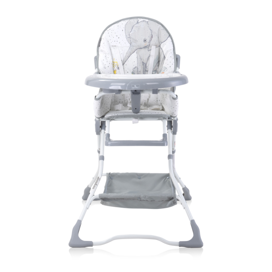 Зручний стільчик для годування малюка BonBon Cloud Grey Elephant з підніжкою Lorelli Сірий Кривий Ріг