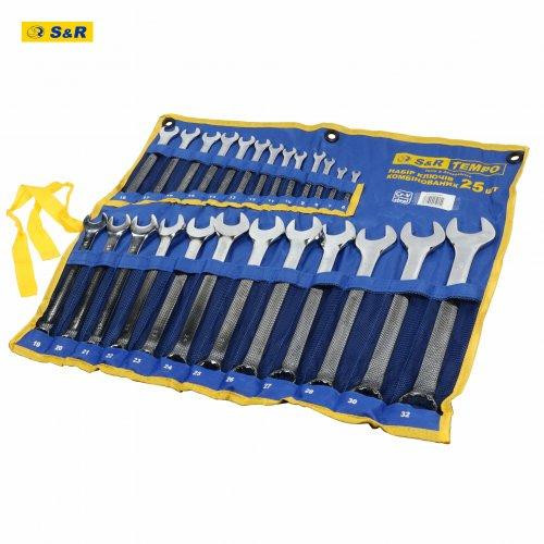Набір ключів S&R Tempo 25 шт у тканинному чохлі Одеса - фото 1