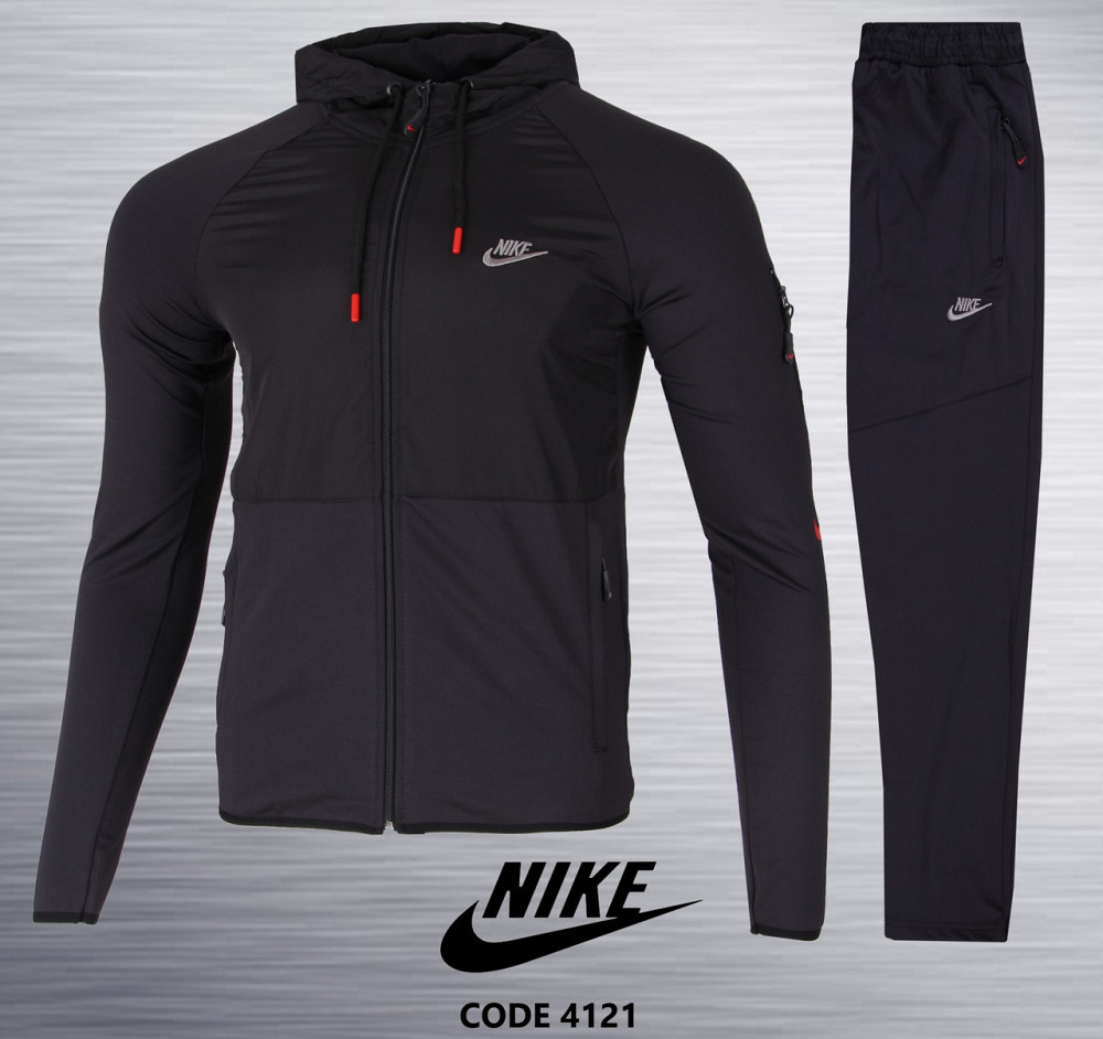 Мужской эластиковый спортивный костюм Nike Tech Киев - изображение 1