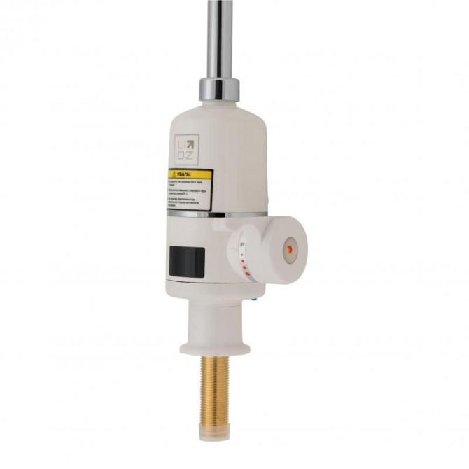 Проточний кран-водонагрівач кухонний для кухні Lidz Warm 056 LDWAR056WCR24984 White / Chrome Харків - фото 4