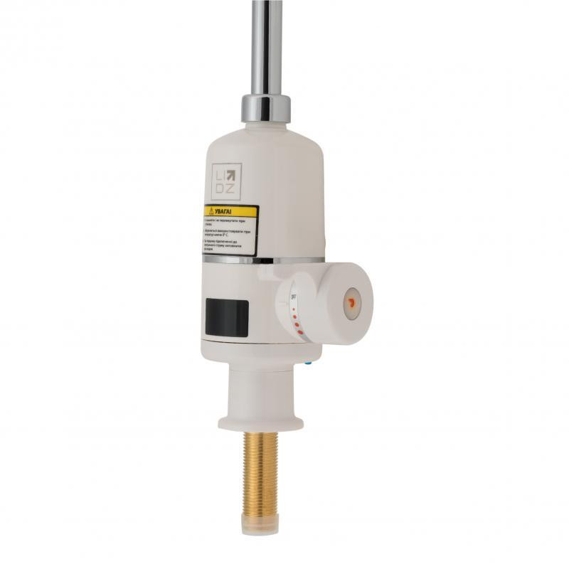 Проточный кран-водонагреватель кухонный для кухни Lidz Warm 056 LDWAR056WCR24984 White / Chrome Харьков - изображение 4