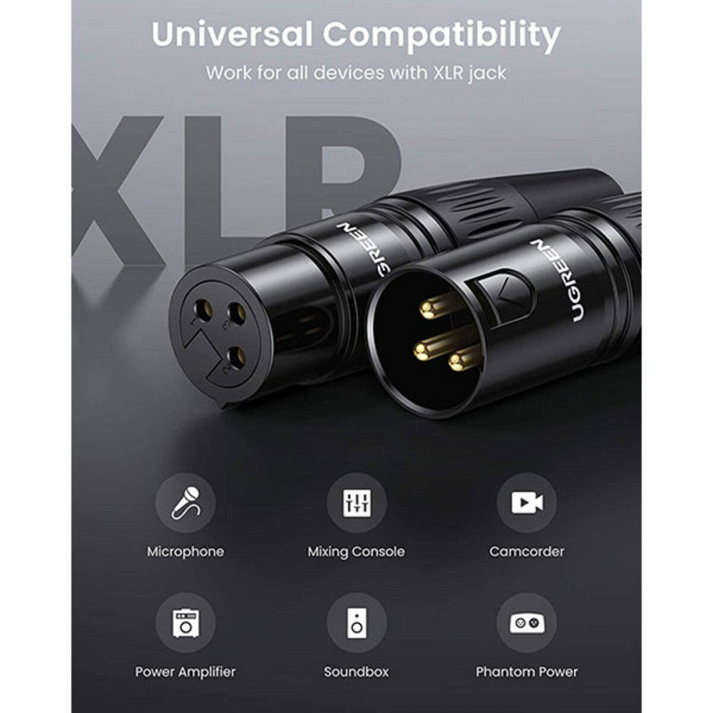 Аудіо кабель UGREEN AV162 Cannon Female Connector(UGR-80440) Миколаїв - фото 2