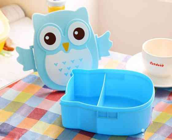 Детский ланч бокс Bento Совушка Синий Винница