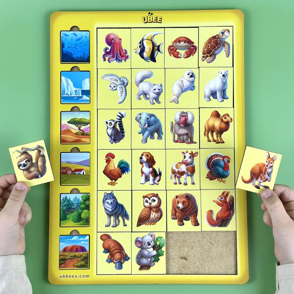 Дерев'яний дитячий сортер "Асоціації тварини" (ПСД300) PSD300 Вінниця - фото 5