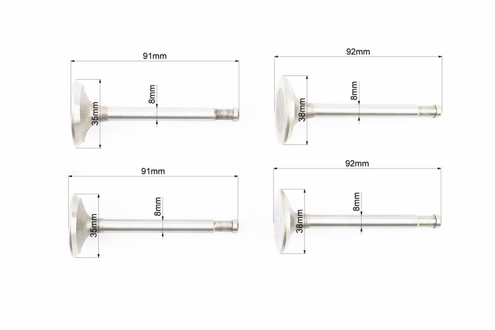 Клапан впускний (h-92; D-38), випускний (h-91; D-35) к-кт 4шт УРАЛ Київ - фото 2