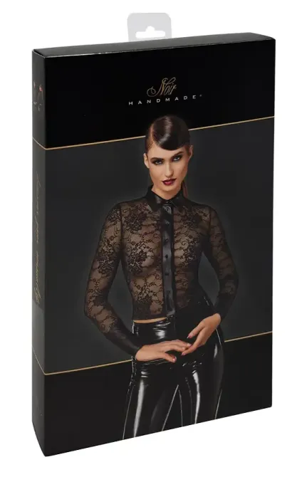 Блуза Noir Handmade F377 Noirelle Lace Button-up Shirt XL Львов - изображение 7