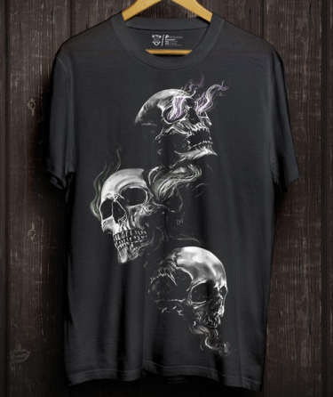 Футболка мужская с принтом  42 Черная 2664090203 Днепр