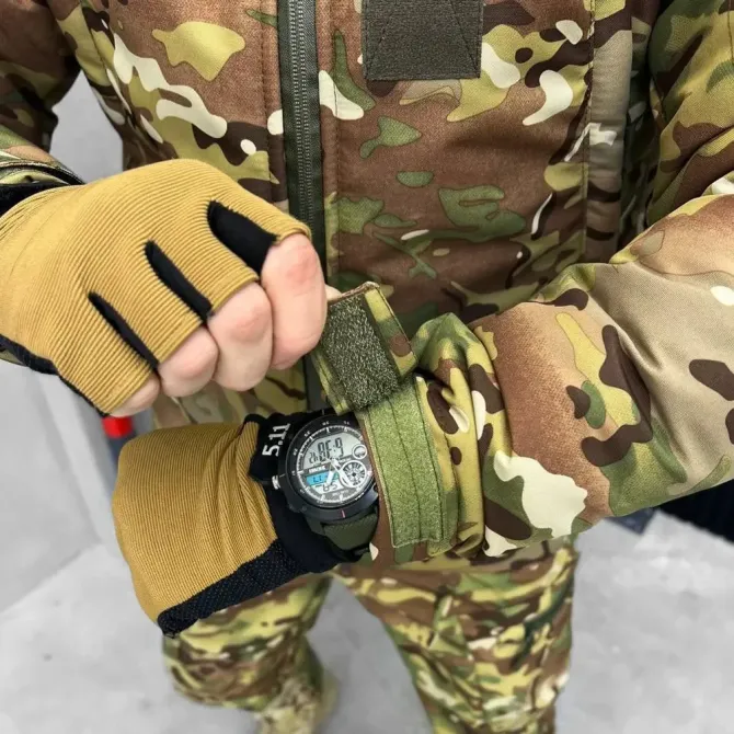 Мужской зимний костюм ambush с атласной подкладкой / Куртка cordura 300 + Брюки softshell мультикам размер 54 Киев - изображение 17