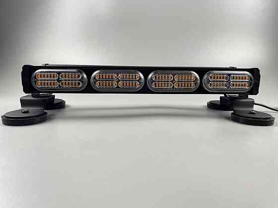 Стробоскоп LED 4 секції проблисковий LED-маячок балка на магнітах світлодіодний 12/24V (192 led діода) Мукачево