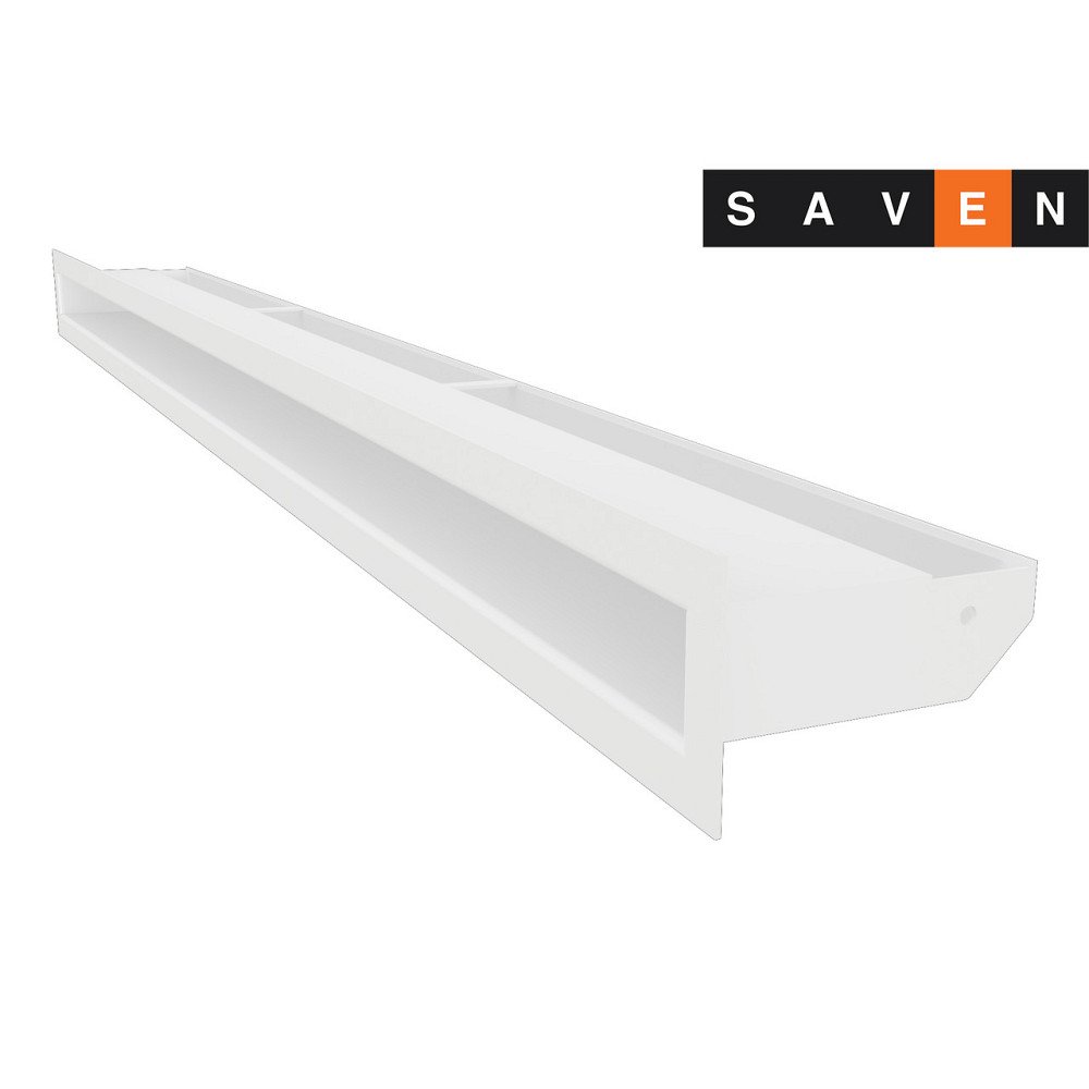 Вентиляційна решітка для каміна SAVEN Loft 60х1000 біла Львів - фото 1