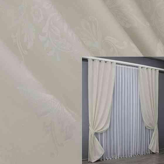 Комплект готовых штор VR-Textil Софт № 1440ш Молочный 140х270 см 2шт (33-0338) Киев